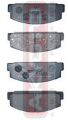 Фото Колодки тормозные дисковые задние MAZDA MAZDA 626 GF 1997-2002 Akyoto AKD1076 Akyoto