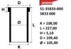 Фото Гильза STD ?105, K=108, L=227, H=5,1, D=109,4 Yenmak 5135833000 Yenmak