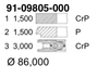 Фото Кольца поршневые 1 цилиндр, DAEWOO / LADA / OPEL / d86 (STD) Yenmak 9109805000 Yenmak