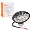 Фото Фара светодиодная дополнительная 8 LED 24W 12-24V (овальная) 140*86*55 направленный свет Airline ALED012 Airline