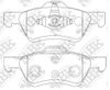 Фото Колодки тормозные дисковые FORD ESCAPE 2.3 2004 -   FORD ESCAPE 3.0 2001 -   MAZDA TRIBUTE 3.0 2000 NiBK PN0071 NiBK