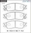 Фото Колодки тормозные NISSAN ALMERA/BLUEBIRD 00- перед. Advics SN584P Advics