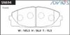 Фото Дисковые тормозные колодки ADVICS Advics SN694 Advics