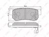 Фото Колодка торм. Hyundai Getz Elantra Sonata (Тагаз) задн. /дисковые/ Lynx BD3605 Lynx