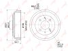 Фото Барабан тормозной HYUNDAI ACCENT 03- (ТАГАЗ) Lynx BM1067 Lynx