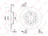 Фото Диск тормозной задний правый/левый Mazda 6 (GG,GY) 2002-2008 / 6 (GH) 2008-2012 Lynx BN1651 Lynx