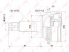 Фото Шрус внешний перед прав лев LYNXauto CO-3720A Lynx CO3720A Lynx
