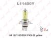 Фото Лампа галогеновая H4 H4, 12V, 100/80W, P43T-38, желтый свет- лампа головного света H4 Lynx L11400Y Lynx