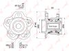 Фото Подшипник ступицы задний Nissan J11E Lynx WH1515 Lynx