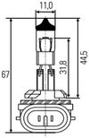 Фото Лампа H27W/2 12V Hella 8GH008991031 Hella