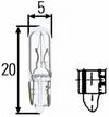 Фото Лампа W1 2W  12 V Hella 8GP002095121 Hella