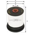 Фото фильтр топливный!\ Cadillac BLS 1.9D 06> Goodwill FG136ECO Goodwill
