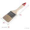 Фото Кисть плоская 63мм натуральная щетина STAYER Stayer 0101063 Stayer