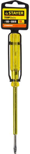 Фото STAYER TOPElectro, 100 - 500 В, 190 мм, электрический пробник (2570-19) Stayer 257019Z01 Stayer