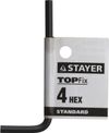 Фото STAYER  STANDARD, 4 мм, имбусовый ключ (27405-4) Stayer 274054 Stayer