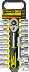 Фото 27750-H20 STAYER RSS 20L набор торцовых голов Stayer 27750H20 Stayer