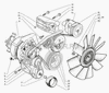 Фото Натяжитель ремня ГАЗ-560 с кронштейном в сборе Газ 5601045010 Газ