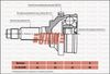 Фото ШРУС подвески 21-02103N 43460-19565 URW Urw 2102103N Urw