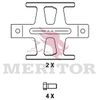 Фото Колодки тормозные 29835 175*85.5*22 (с установочным комплектом) Meritor MDP3835K Meritor