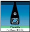 Фото FORD FOCUS II 2004-2011 Стекло ветровое Зеленое - Solar control -С полным обогревом-ДД-VIN-Доп.обор- Agc 3566AGSHMVW6X Agc