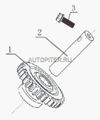 Фото Шестерня заднего хода подходит  лифан 620 Geely Emgrand LF481Q11701080A Lifan LF481Q11701080A Lifan