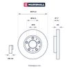 Фото Тормозной диск передний Mazda 6 I (GG), II (GH) 02-, Mazda 626 V 98- () Marshall M2000583 Marshall