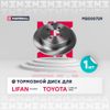 Фото Диск тормозной LIFAN Solano,Toyota Corolla IX (E120) Yaris задний (к-т 2шт) Marshall M2000729 Marshall