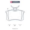 Фото MARSHALL Торм. колодки дисковые задн. M2623554 Marshall M2623554 Marshall