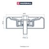 Фото ролик обводной\\ Hyundai Solaris 1.4/1.6 10>/ i30 1.6 07> Marshall MS2722 Marshall