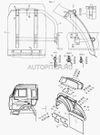 Фото Планка крепления брызговика Камаз 431058403174 Камаз