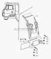 Фото Панель задней части переднего крыла лев. К-65115,6520 (пластик) Камаз 651158403023 Камаз