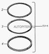 Фото Кольца поршневые КА�МАЗ-740 (на поршень) ОАО КАМАЗ 740-1000106 Камаз 7401000106 Камаз