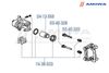 Фото Направляющая SUBARU Legacy,Forester,Impreza суппорта тормозного заднего нижняя лев/прав AMIWA Amiwa 0340328 Amiwa