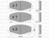 Фото олодки тормозные дисковые /комплект 4 шт/ Honda Accord 2.0/2.4 08 Metelli 2208670 Metelli