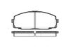 Фото Колодки тормозные дисковые передн Toyota Hiace 2.0-2.7/2.4TD  4WD 95> Remsa 042100 Remsa