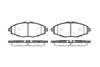 Фото Колодки тормозные дисковые передние Daewoo Lanos/Matiz 0.8/1.4/1.5i 98> Remsa 069600 Remsa