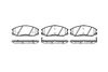 Фото Колодки тормозные дисковые/ к-кт 4 шт/ HYUNDAI XG 25/30/300 2.5I/3.0I V6 99 Remsa 077102 Remsa