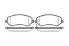 Фото Колодки тормозные дисковые передн. Dodge Caravan/Grand Caravan, Jeep Cherokee 2.4-3.8 V6/2.5CDi 00> Remsa 080702 Remsa