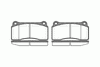 Фото 983 00 колодки дисковые п.\ Jaguar XJR 4.0i 97> Remsa 098300 Remsa