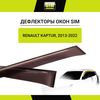 Фото Дефлекторы окон (ветровики) Renault Kaptur (2013-) 4 door темный Sim NLDSREKAP1332 Sim