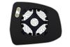 Фото Зеркальный элемент Ford Focus (08-) (L, Sf, Crom, 12V) левый, сфера с обогревом Ergon 28400808 Ergon