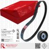 Фото РЕМЕНЬ ПОЛИКЛИНОВЫЙ + РОЛИК ВАЗ-1118 LADA KALINA 1118-1041020/2123-104 Rosteco 20225 Rosteco