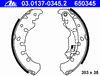 Фото Барабанная тормозная колодка FIAT BRAVA, BRAVO I, MAREA 1.2-1.9D 10.95-12.0 Ate 03013703452 Ate