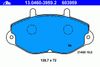 Фото Комплект тормозных колодок передн , FORD TRANSIT, TRANSIT TOURNEO 2.0-2.9 0 Ate 13046039592 Ate