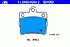 Фото Колодки тормозные дисковые задн, MERCEDES-BENZ: C-CLASS C 180/C 200/C 200 CDI/C 200 D/C 200 D/C 220/ Ate 13046040602 Ate
