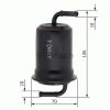 Фото Фильтр топливный MAZDA: 626 V 97-02, 626 V Hatchback 97-02, 626 V Station Wagon 98-02 \ MITSUBISHI: Bosch 0450905983 Bosch