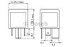 Фото Реле 12V 70A 4-х контактное Bosch 0986332002 Bosch