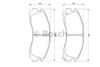 Фото Колодки торм  пер  4 Bosch 0986424523 Bosch