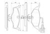 Фото Комплект тормозных колодок Комплект тормозных колодок передн , AUDI A2 1.2D Bosch 0986424632 Bosch