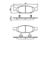 Фото Колодки тормозные BOSCH 0 986 424 666 Bosch 0986424666 Bosch